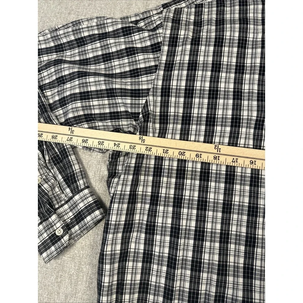 Polo Ralph Lauren Shirt Mens XL Black Plaid Button Down Pony Marlowe Long Sleeve